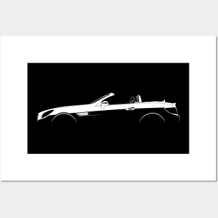 Mercedes-Benz SLK-Class AMG (R172) Silhouette Posters and Art